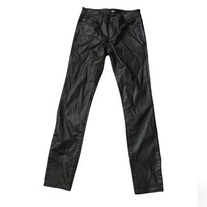 Else Black Leather Looking  Pants